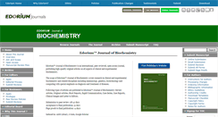 Desktop Screenshot of edoriumjournalofbiochemistry.com